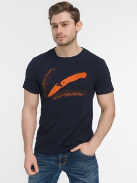 Футболка мужская BEARS GEAR Ф10100608 синяя M 1700₽