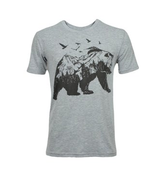 Футболка мужская BEARS GEAR Ф10400830 серая 2XL 1900₽