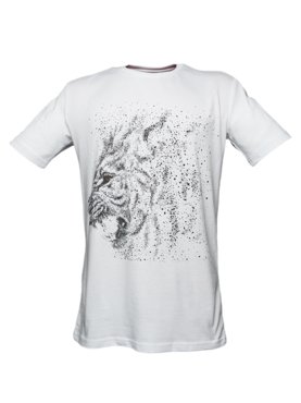 Футболка мужская BEARS GEAR regularprintmrl белая L 2000₽