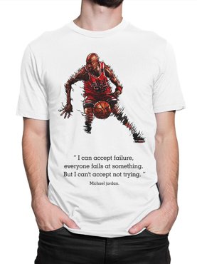 Футболка мужская Design Heroes Баскетболист Майкл Джордан белая L 1495₽