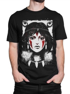 Футболка мужская Design Heroes Гибли - Принцесса Мононоке черная 3XL 1695₽