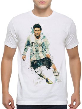 Футболка мужская Design Heroes Лионель Месси Футболист Lionel Mess белая L 1495₽