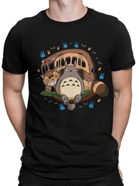 Футболка мужская Design Heroes Мой сосед Тоторо - Студия Гибли черная 2XL 1695₽