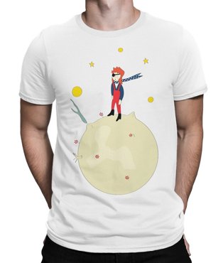 Футболка мужская DS Apparel Дэвид Боуи - Маленький Принц 2 белая XS 1495₽