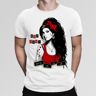 Футболка мужская DS Apparel Эми Уайнхаус 9899105-2 белая 2XL 1495₽