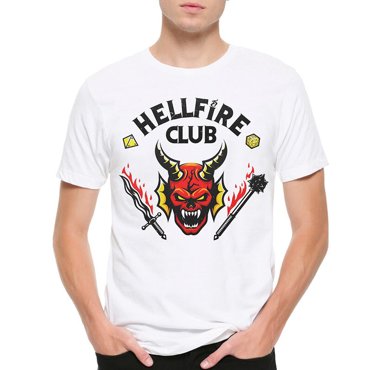 Футболка мужская DS Apparel Hellfire Club - Очень странные дела 2 белая L 1200₽