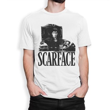 Футболка мужская DS Apparel Лицо со шрамом 999917-2 белая S 1495₽