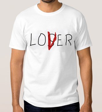 Футболка мужская DS Apparel Loser Lover - Оно 556186-2 белая XL 1495₽