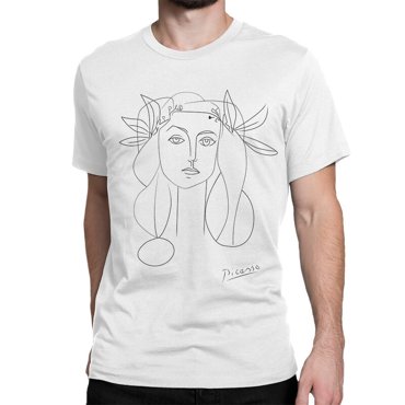 Футболка мужская DS Apparel Пабло Пикассо - Девушка 9899092-2 белая XL 1495₽