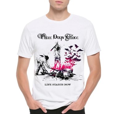 Футболка мужская DS Apparel Three Days Grace - Life Starts Now 2 белая M 1495₽