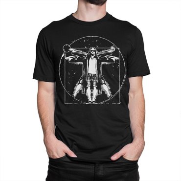 Футболка мужская DS Apparel Витрувианский Большой Лебовски 2 черная M 1695₽