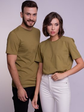 Футболка унисекс Uzcotton Premium хаки 6XL 490₽