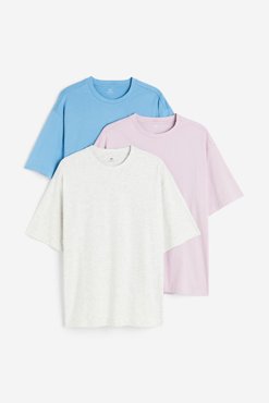 Комплект футболок мужских HM 1161177002 синих XS доставка из-за рубежа 6490₽