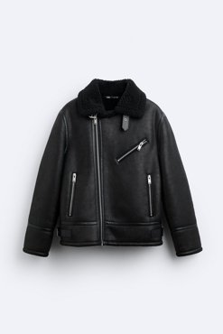 Дубленка мужская ZARA 035483018 черная XL доставка из-за рубежа 7338₽