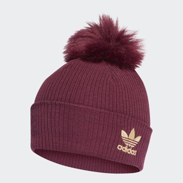 Шапка бини мужская Adidas W Fur Pom Beani бордовая р54-56 3422₽