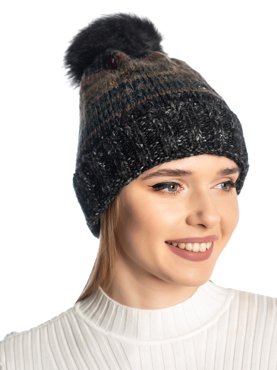 Шапка бини женская Pretty Mania TR015 графит р56-58 631₽