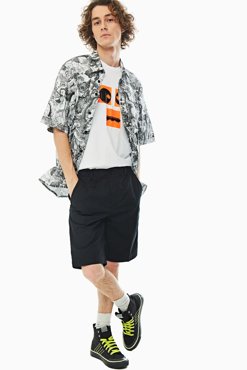 Повседневные шорты мужские DIESEL 00SFFS 0GAUY 900 черные 33 IT 4245₽
