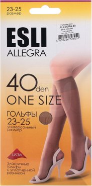 Гольфы женские Esli бежевые 23-25 35₽