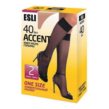Гольфы женские Esli Esli Accent черные 23-25 250₽