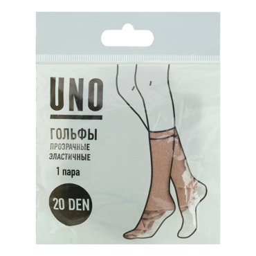 Гольфы женские Uno бежевые OS 43₽