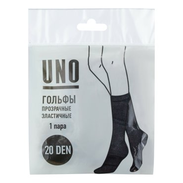Гольфы женские Uno черные OS 43₽