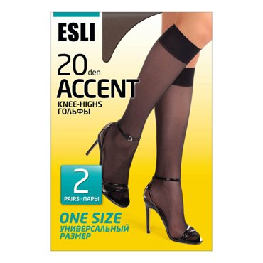 Комплект гольфов женских Esli черных OS 168₽