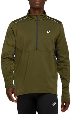 Куртка Беговая Asics 2020-21 Lite-Show Winter 12 Zip Top Smog GreenGraphite Grey Usxl 3895₽