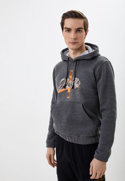 Худи мужское BLACKSI 4339 серое 3XL 927₽