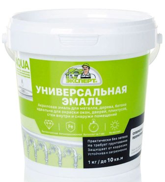 Эмаль ЭКСПЕРТ акриловая полуматовая База С -20С 10кг 4500₽