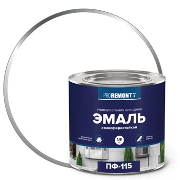 Эмаль Proremontt ПФ-115 белый глянцевый 19кг 671₽