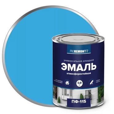 Эмаль Proremontt ПФ-115 голубой 09кг 330₽