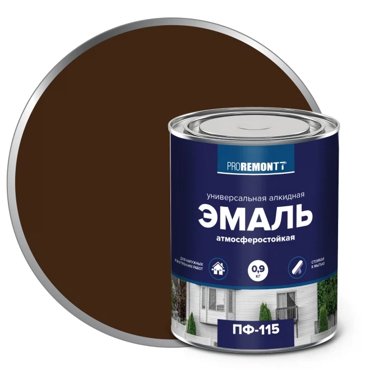 Эмаль Proremontt ПФ-115 коричневый 09кг 490₽