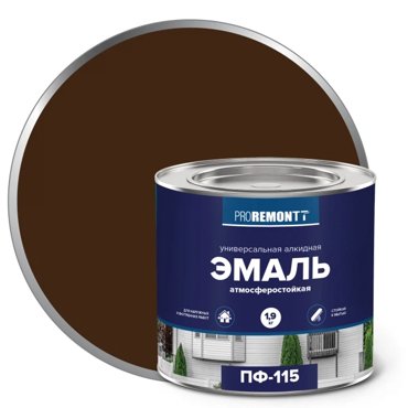 Эмаль Proremontt ПФ-115 коричневый 19кг 817₽