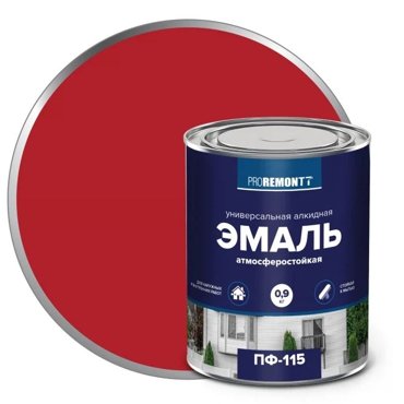 Эмаль Proremontt ПФ-115 красный 09кг 522₽