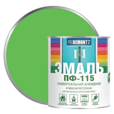 Эмаль Proremontt ПФ-115 салатовый 09кг 481₽