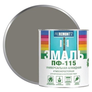 Эмаль Proremontt ПФ-115 серый 19кг 734₽
