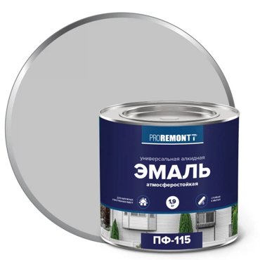 Эмаль Proremontt ПФ-115 серый RAL 7004 27кг 1466₽