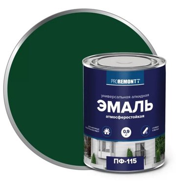 Эмаль Proremontt ПФ-115 зелёный 09кг 509₽