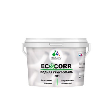 Грунт-эмаль 3 в 1 Malare EcoCorr для металлических поверхностей фисташковый 2 кг 2330₽