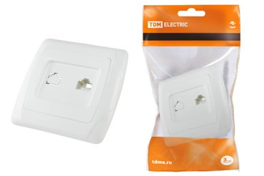 Розетка TDM ELECTRIC компьютерная RJ45 SQ1805-0022 402₽