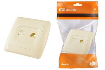 Розетка TDM ELECTRIC компьютерная RJ45 SQ1805-0051 424₽