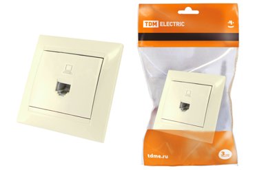 Розетка TDM ELECTRIC компьютерная RJ45 SQ1815-0116 782₽