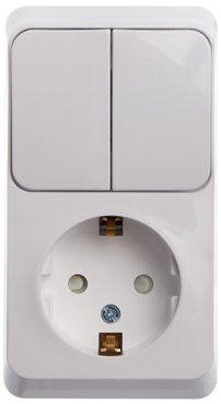Выключатель с сетевой розеткой Schneider BPA16-202B 1079₽