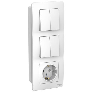 Выключатель с сетевой розеткой Schneider Electric Blanca BLNBS102201 1533₽