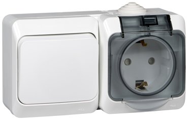 Выключатель с сетевой розеткой Schneider Electric Этюд BPA16-241B 3829₽