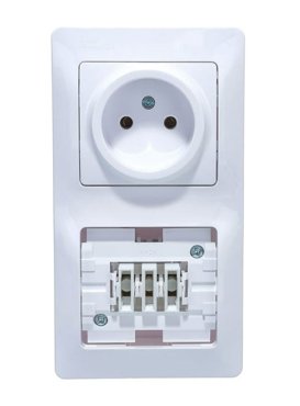 Выключатель с сетевой розеткой Schneider Electric Glossa GSL000176 1212₽