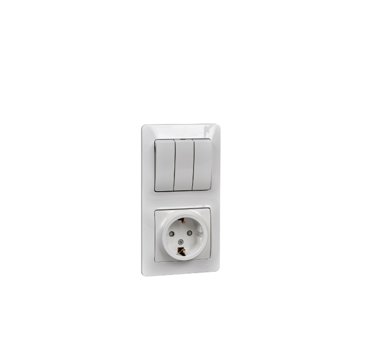 Выключатель с сетевой розеткой Schneider Electric GSL000178 1689₽