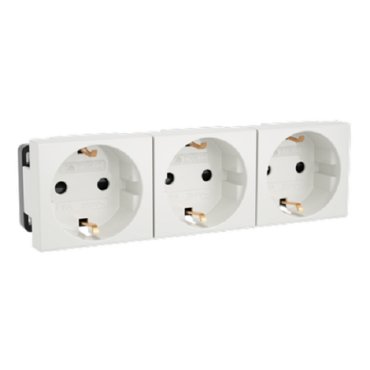 Розетка 3-м Viva 16А IP20 бел DKC 45003 2256₽