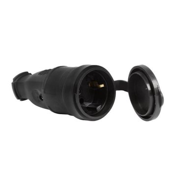 Розетка каучукова переносная с защитными крышками 230В 2PPE Smart Buy SBE-16-S07-R 503₽