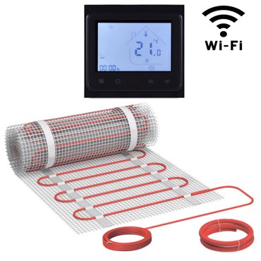 Теплый пол Vimarr L 10 м2 1500 Вт с черным WiFi программируемым сенсорным терморегулятором 18359₽